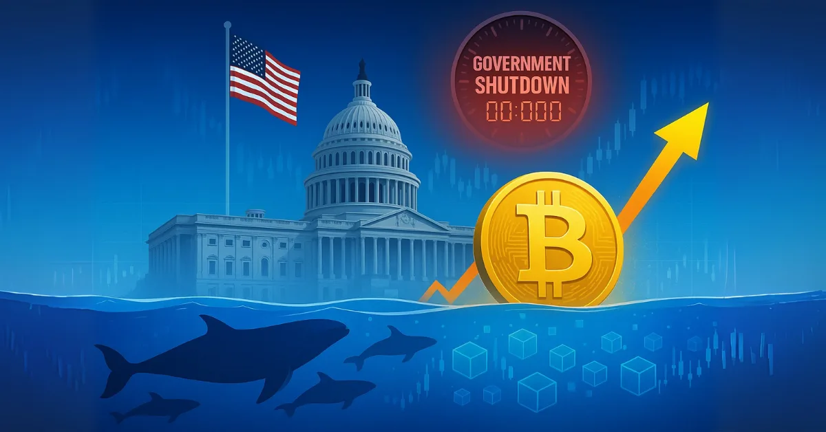 Bitcoin surges as whale investors react to potential U.S. government shutdown