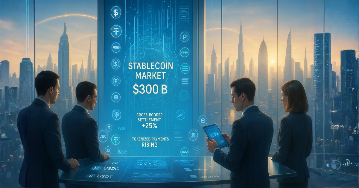 Stablecoin Market Nears $300B as Growth Expands Beyond Trading