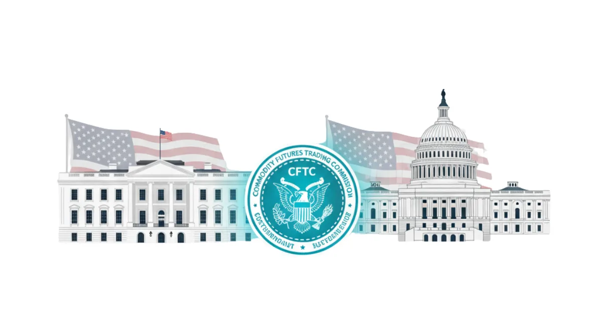 White House and Capitol with CFTC appointments 2025 theme