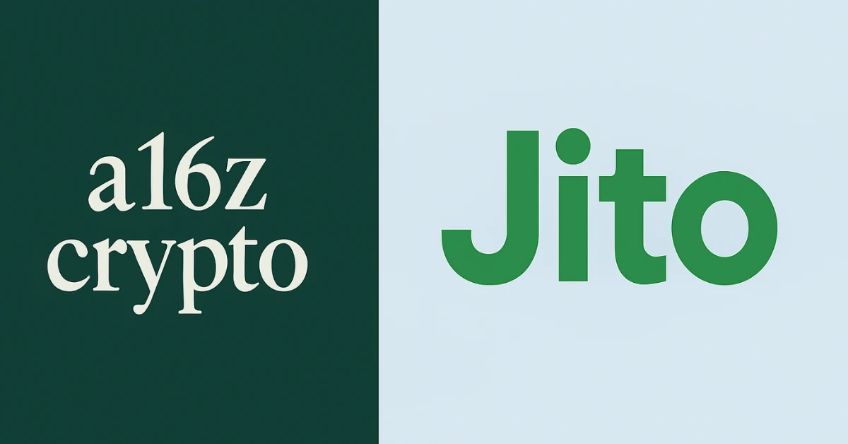 a16z Bets $50M on Solana Staking Protocol Jito as Institutional Interest Returns
